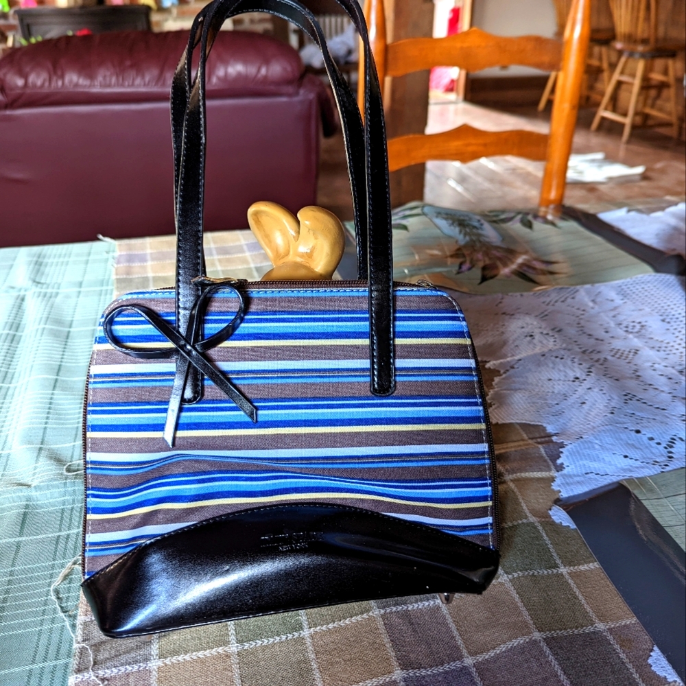 Kate Spade New York Brown and Blue Purse